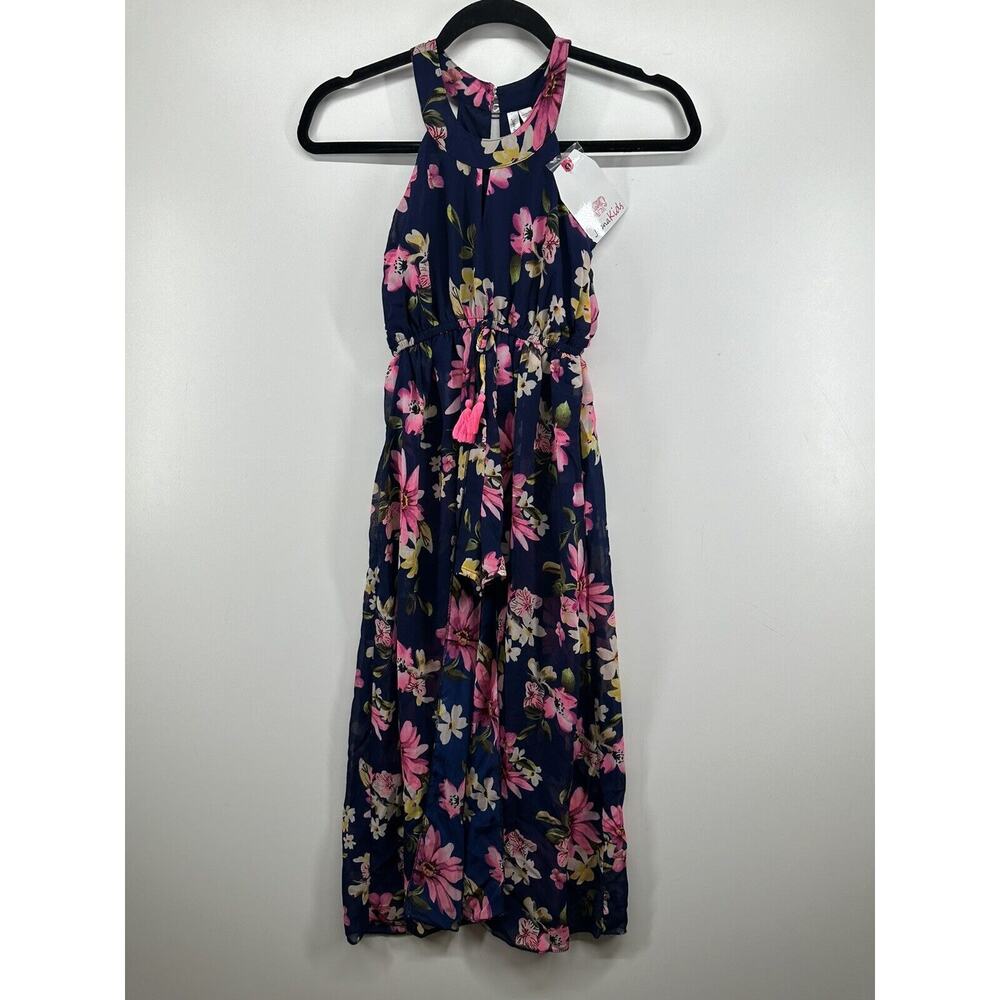 Japna Kids‎ Girl Sz 7 Sundress Maxi Dress Floral Summer Spring Beach Romper